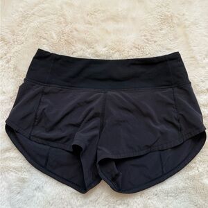 Lululemon Athletica Size 0 Speed Up Low Rise 2.5” Black Shorts